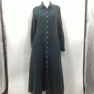 *** Monsoon Green Corduroy Dress *** USA 10